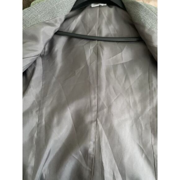 Vintage Talbots Womens Size 4 Wool Blazer Jacket Gray Charcoal Made in USA - Picture 8 of 16